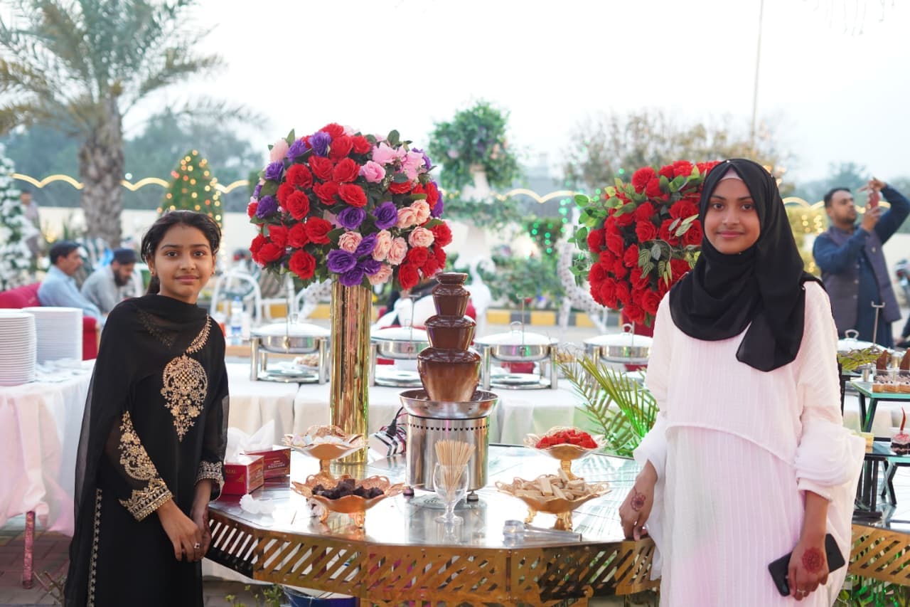 Ramadan buffet setup at Al Fazal Palace Marquee Dina - Best Iftar deals in Jhelum area
